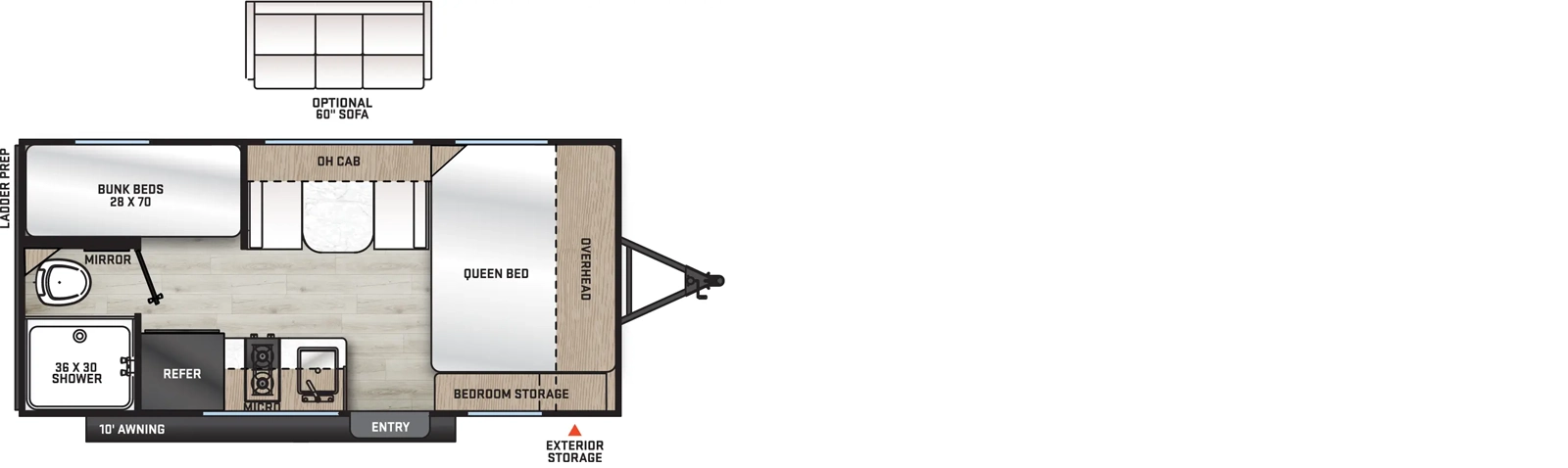 164BHX Floorplan Image